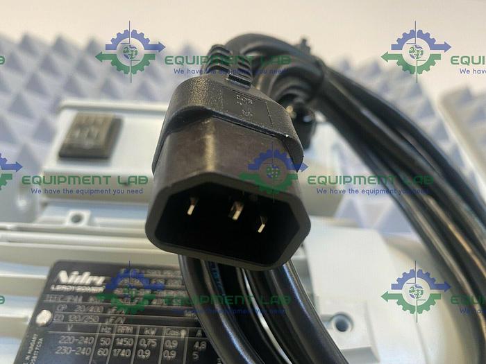 Used Edwards E2M30 Rotary Vacuum Pump 23 CFM w/ EMF20 Oil Mist Filer & 1.2 HP Motor