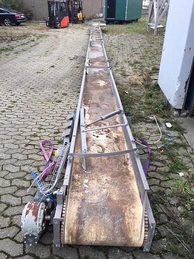 Brugt Rustfrit 19 m transportbånd