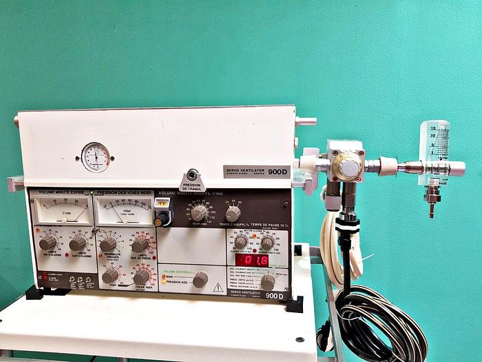 Gebraucht Siemens Elema AB Servo Ventilator 900 D Beatmungsgerät auf Trolley