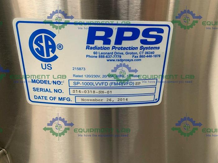 Used RPS SP-1000LVVFDSP 1000 CFM HEPA Ventilation Unit 120/230V with 1.5 HP Motor