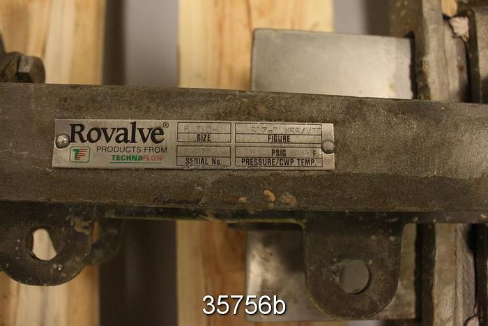 Used Rovalve 6" Hand Operated Knife Gate Valve #35756