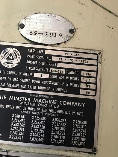 Used 1969 MINSTER P2-150