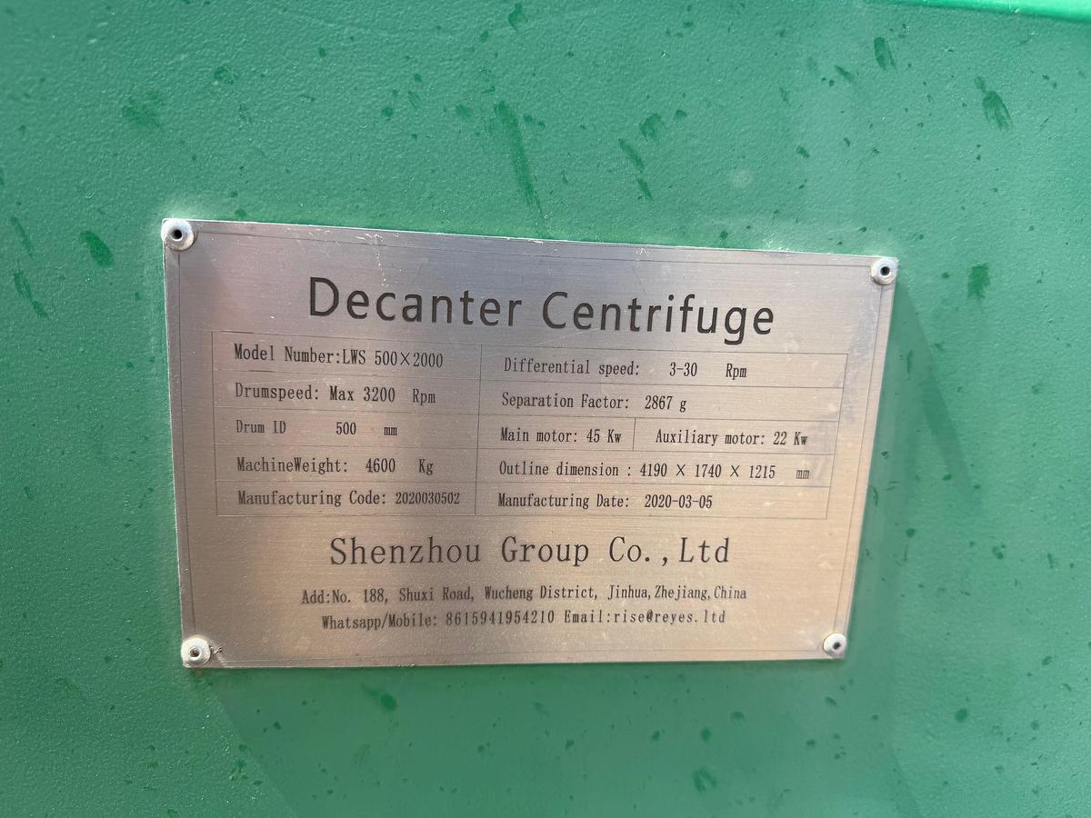 Used 2020 Shenzhou Group LWS 500 x 2000