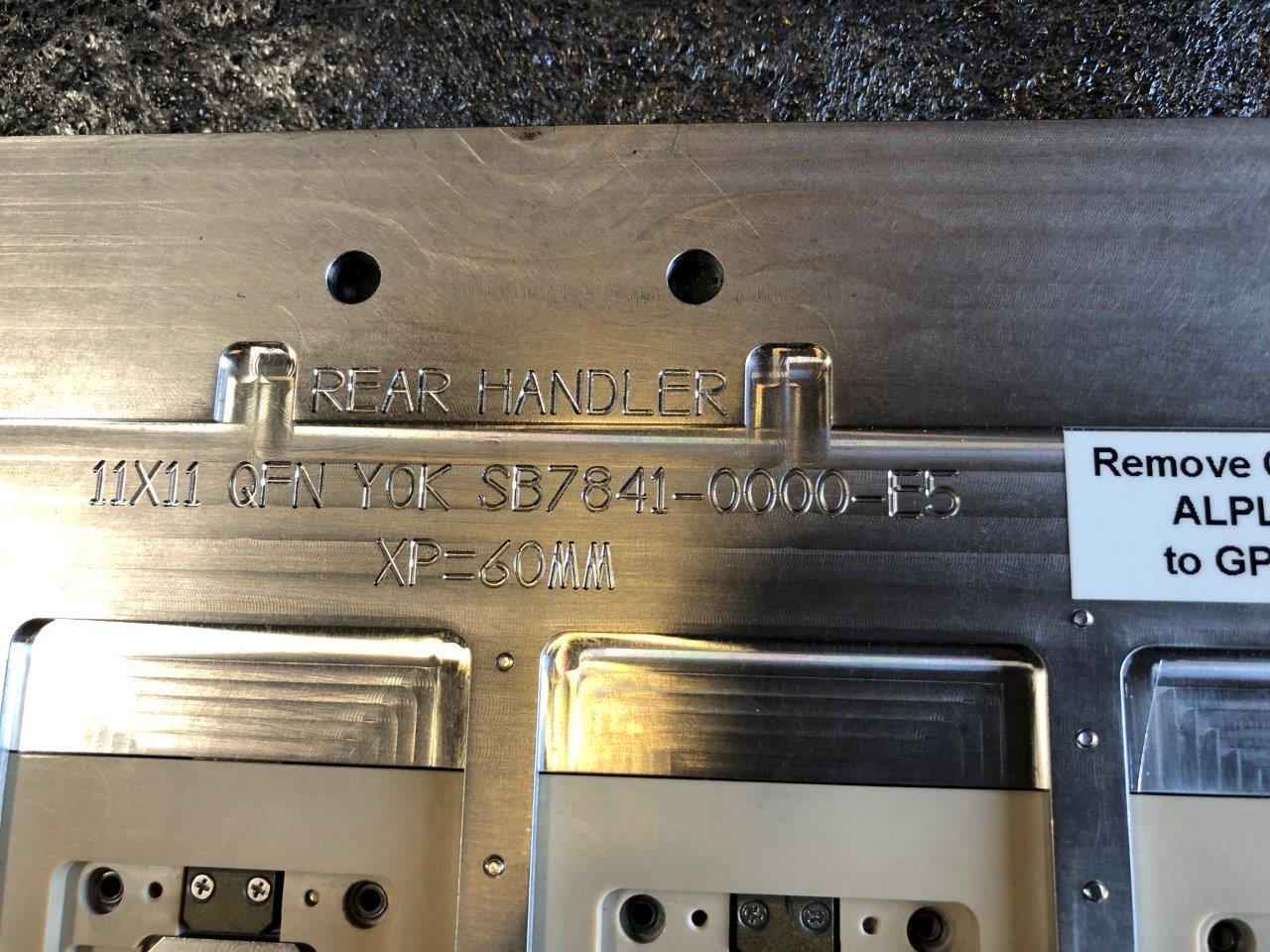 Used DELTA EDGE DE8000 TEST HANDLER KIT - Q-FPB - 140 MRQ 11x11x0.85-0001 QFN