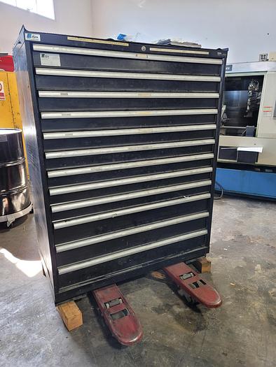 Used Cabinet of Misc Thick (Amada Style) Turret Tooling