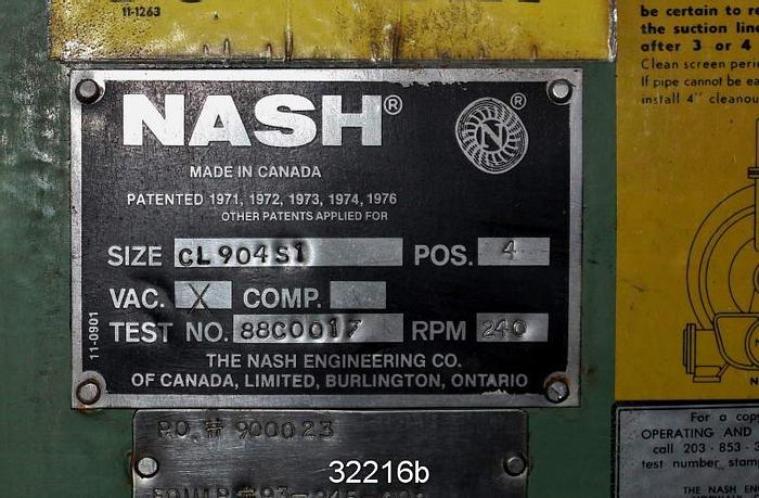 Used Nash 904 P1 Vacuum Pump #32216
