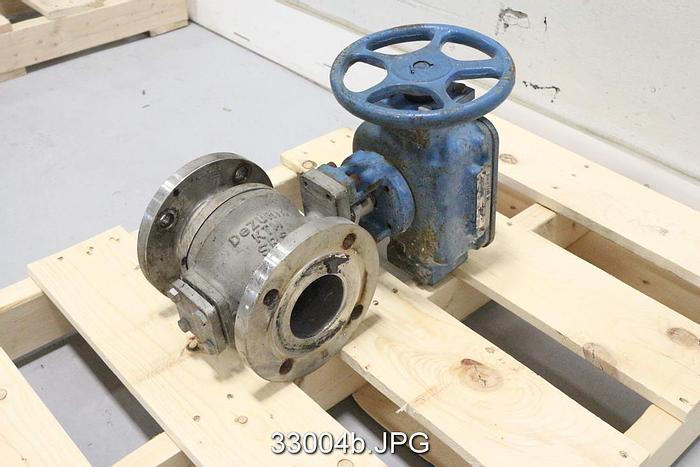 Used Dezurik 3" Hand Operated V-Ball Valve #33004