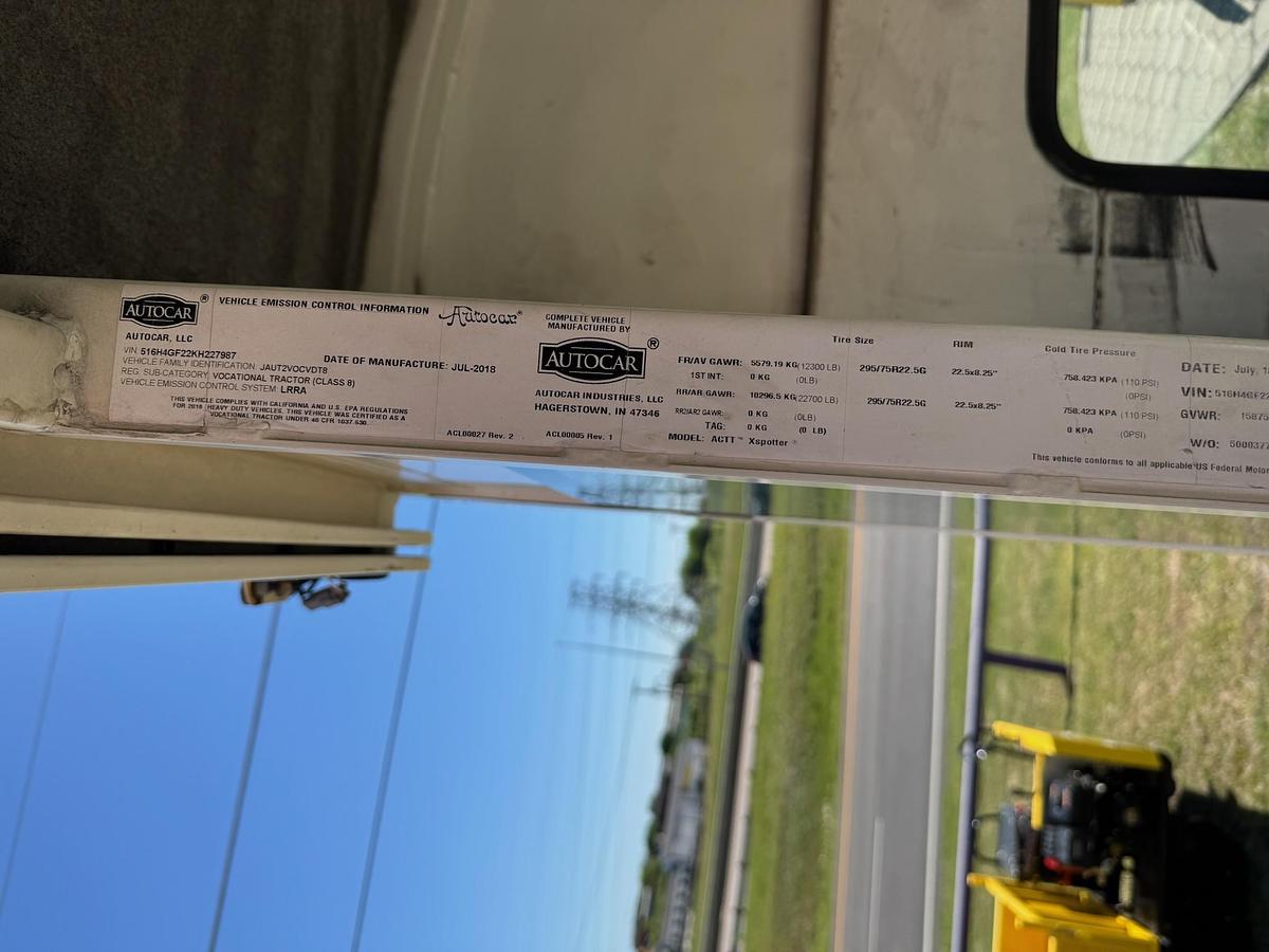 Used 2019 Autocar 4x2 Spotter Truck