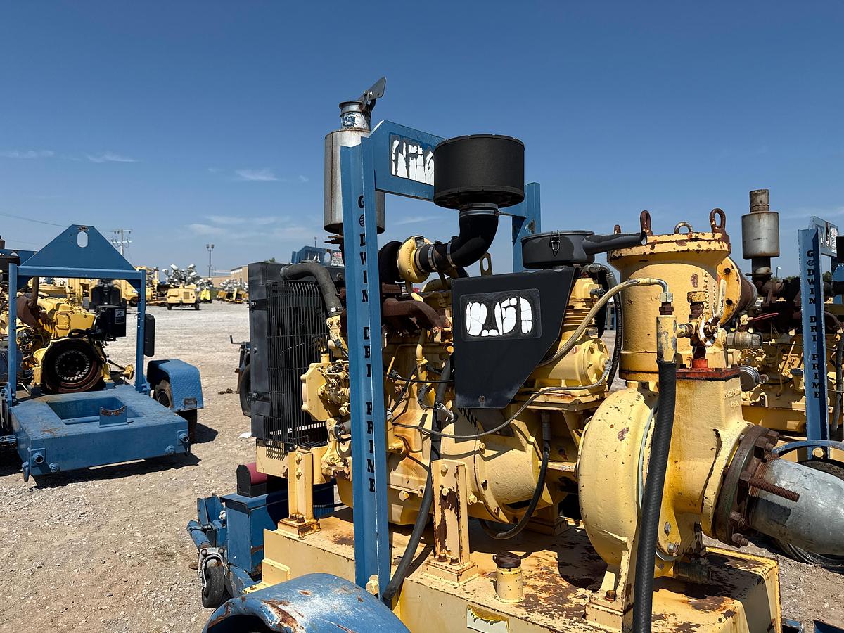 Used Godwin Transfer Pump with a John Deere 4.5L Diesel on a Trailer