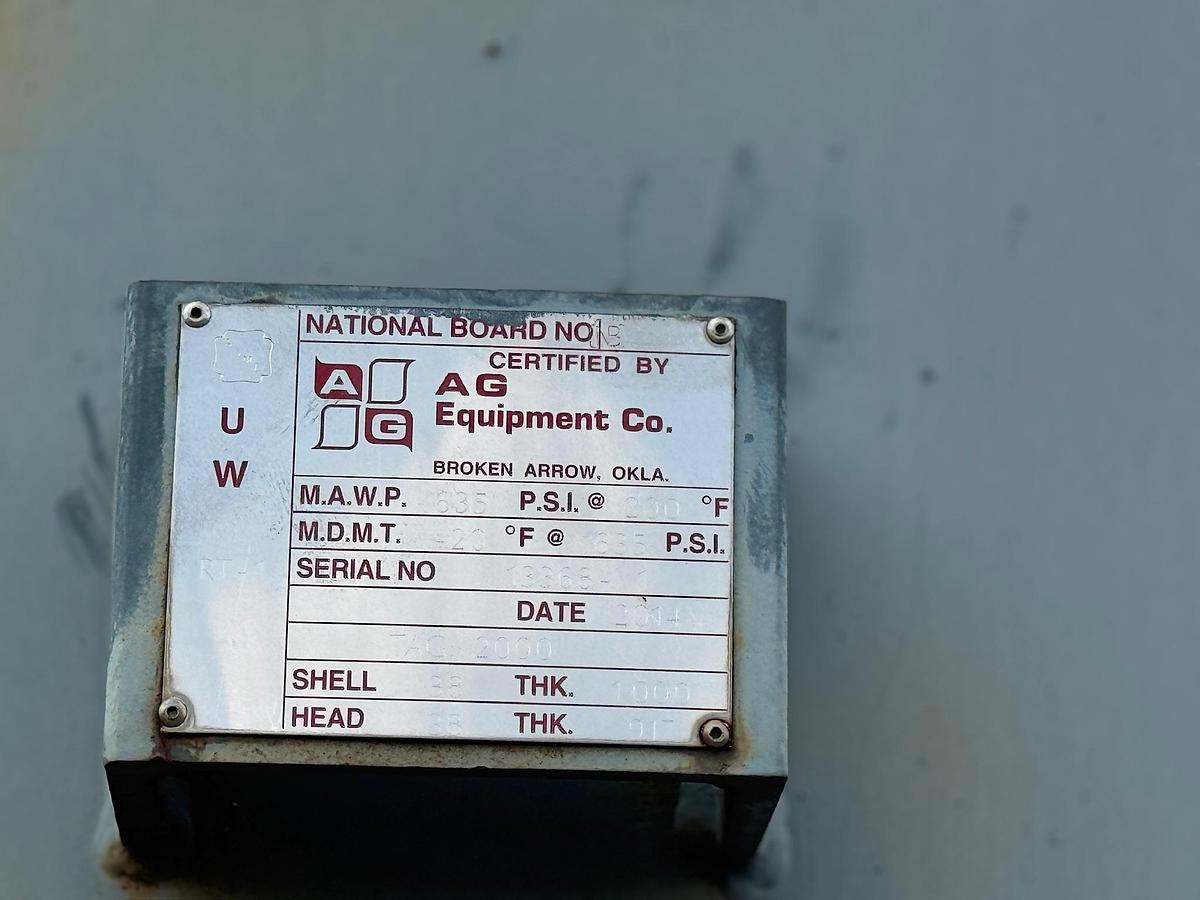 Used 2014 Ariel Reciprocating Natural Gas Compressor Skid with Pulsation Bottles