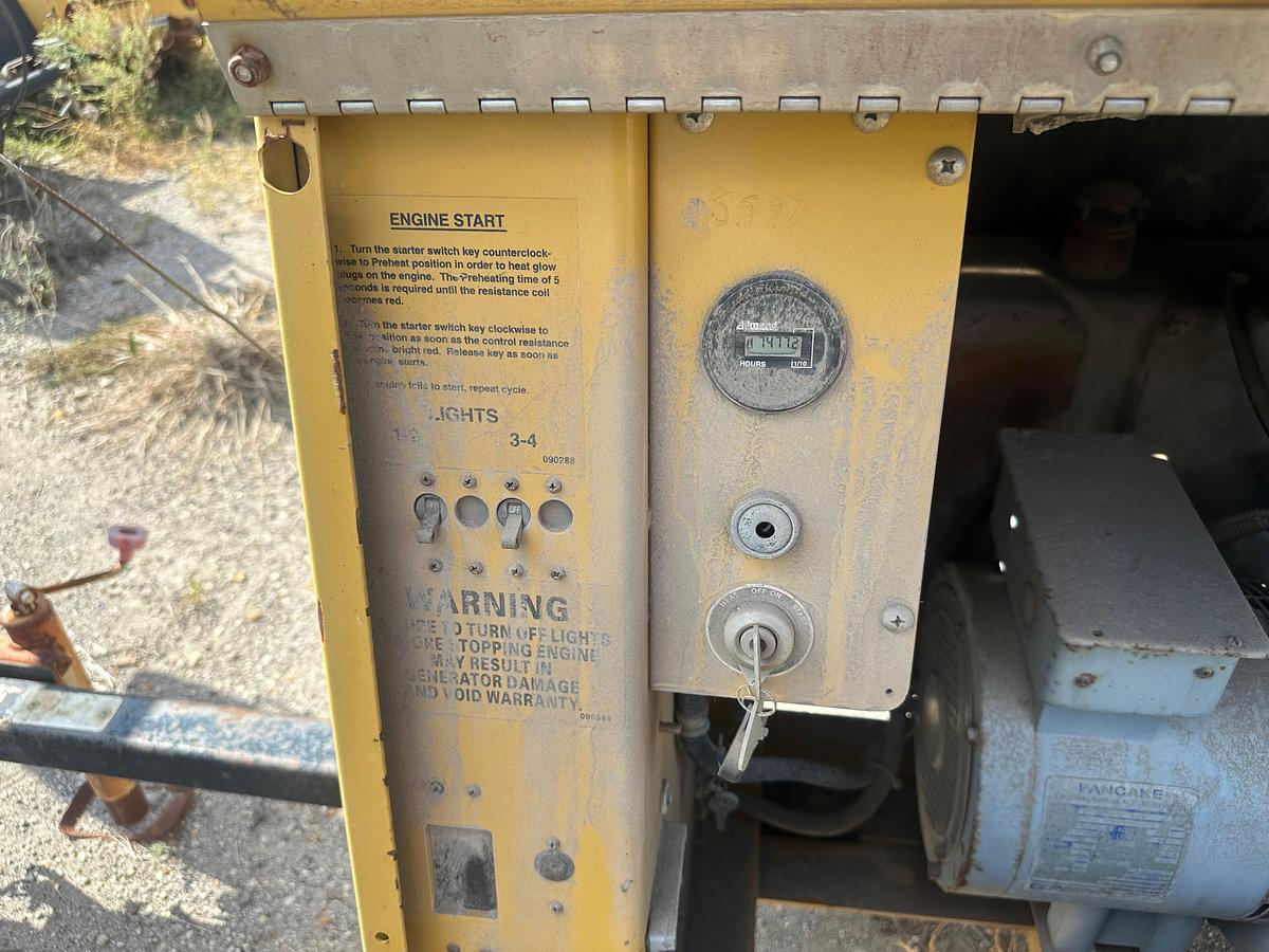 Used Allmand Night-Lite Pro NL 8 8KW Light Plant with CAT Engine