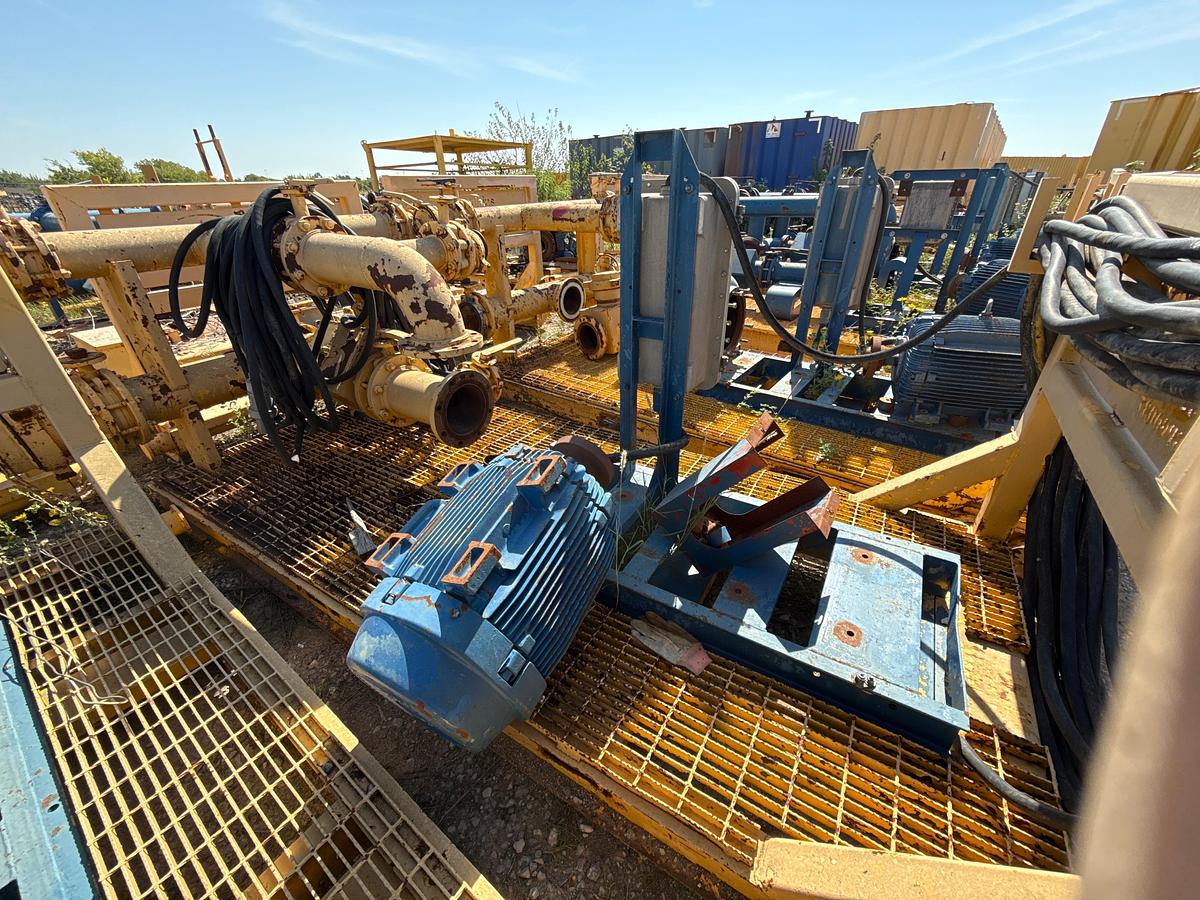 Used WAG Electric Motor on a Skid