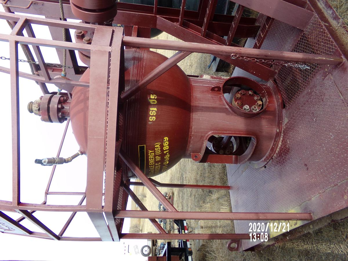 Used 1 M3 5000 PSI Skid Mounted Sand Separator