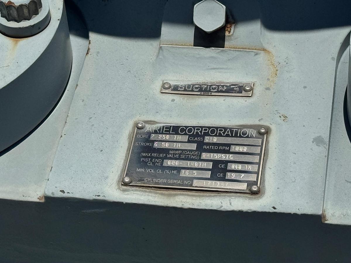 Used 2014 Ariel Natural Gas Compressor Package, Skidded