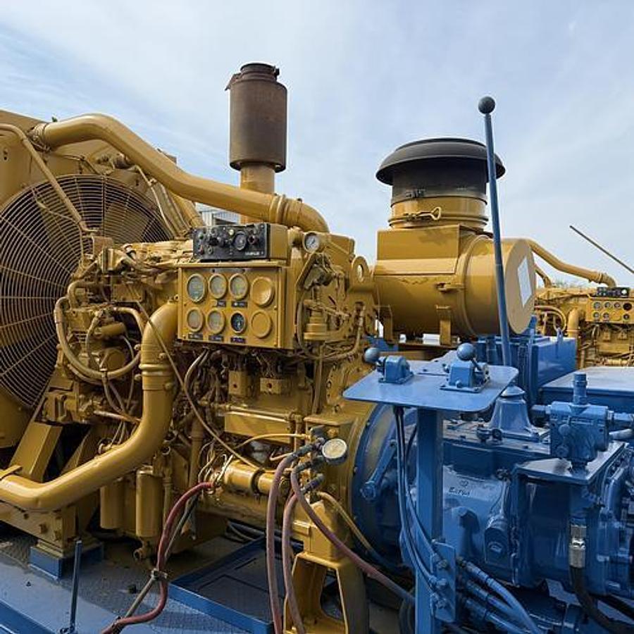 Used Kerr T-60 Triplex Mud Pump Powered by C15 Engine