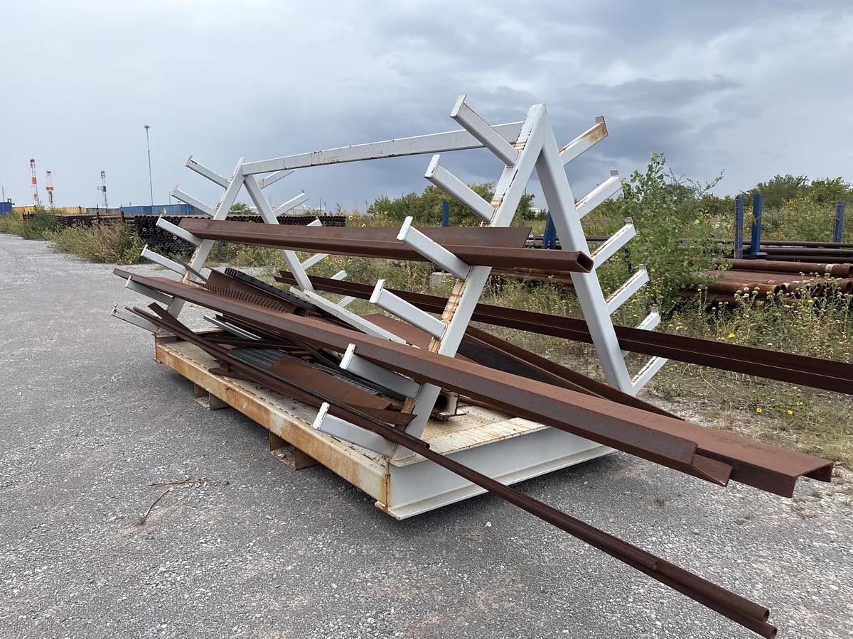 Used Steel Angle Iron & Rack Lot