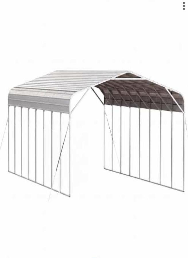 Used 20'x40' Triple Garage Metal Shed (UNUSED