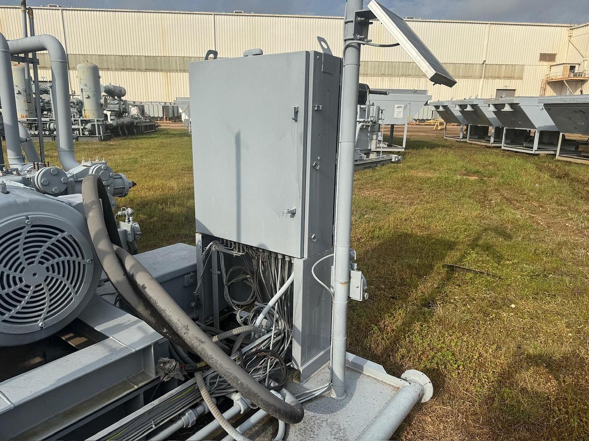 Used Electric Natural Gas Compressor Skid with Separator and Aftercooler