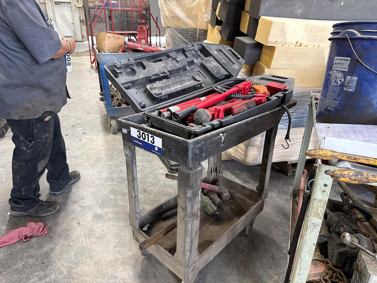 Used Cart with Porter Power and Assorted Hammers