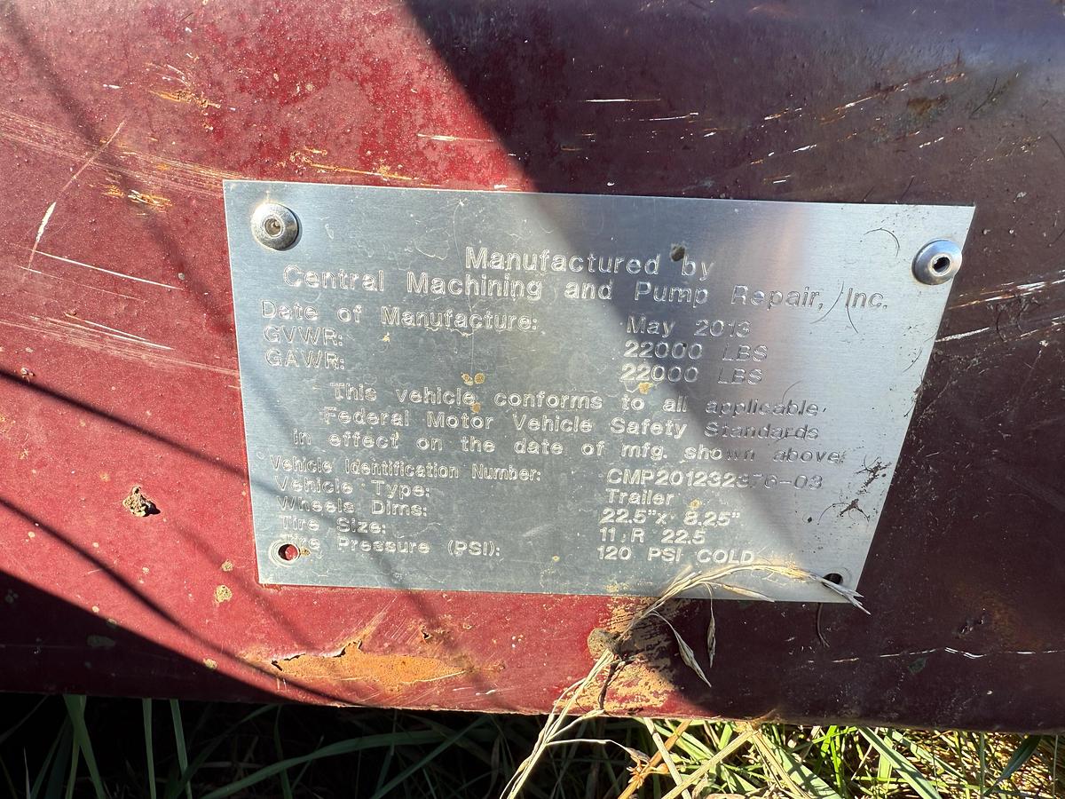 Used 340 BBLS Trailer Mounted Open Top Frac Tank