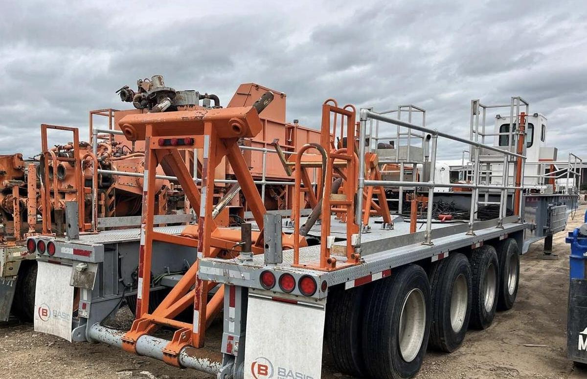 Used 2015 PEERLESS CH-53-3A 4-Axle Coil Tubing Reel Trailer