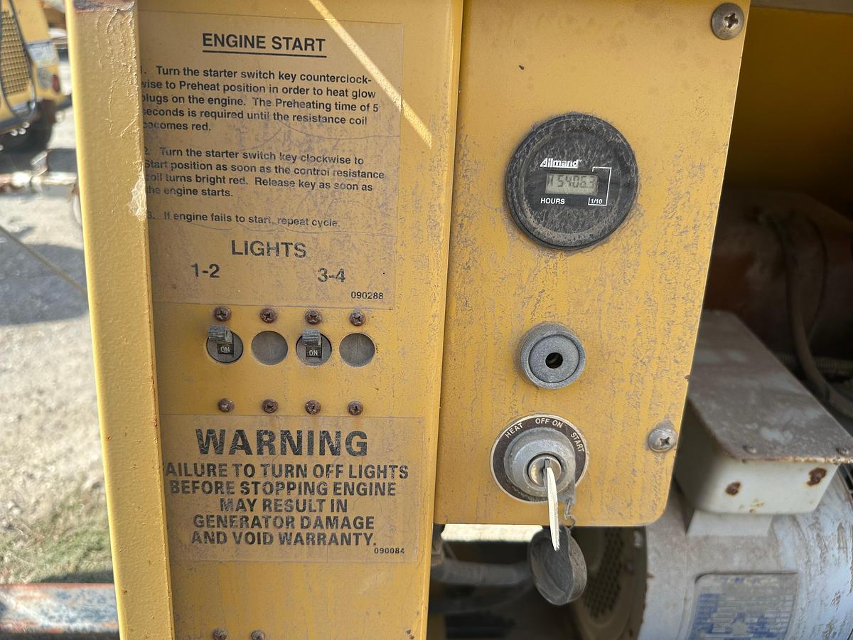 Used Allmand Night-Lite Pro NL 8 8KW Light Plant with CAT Engine