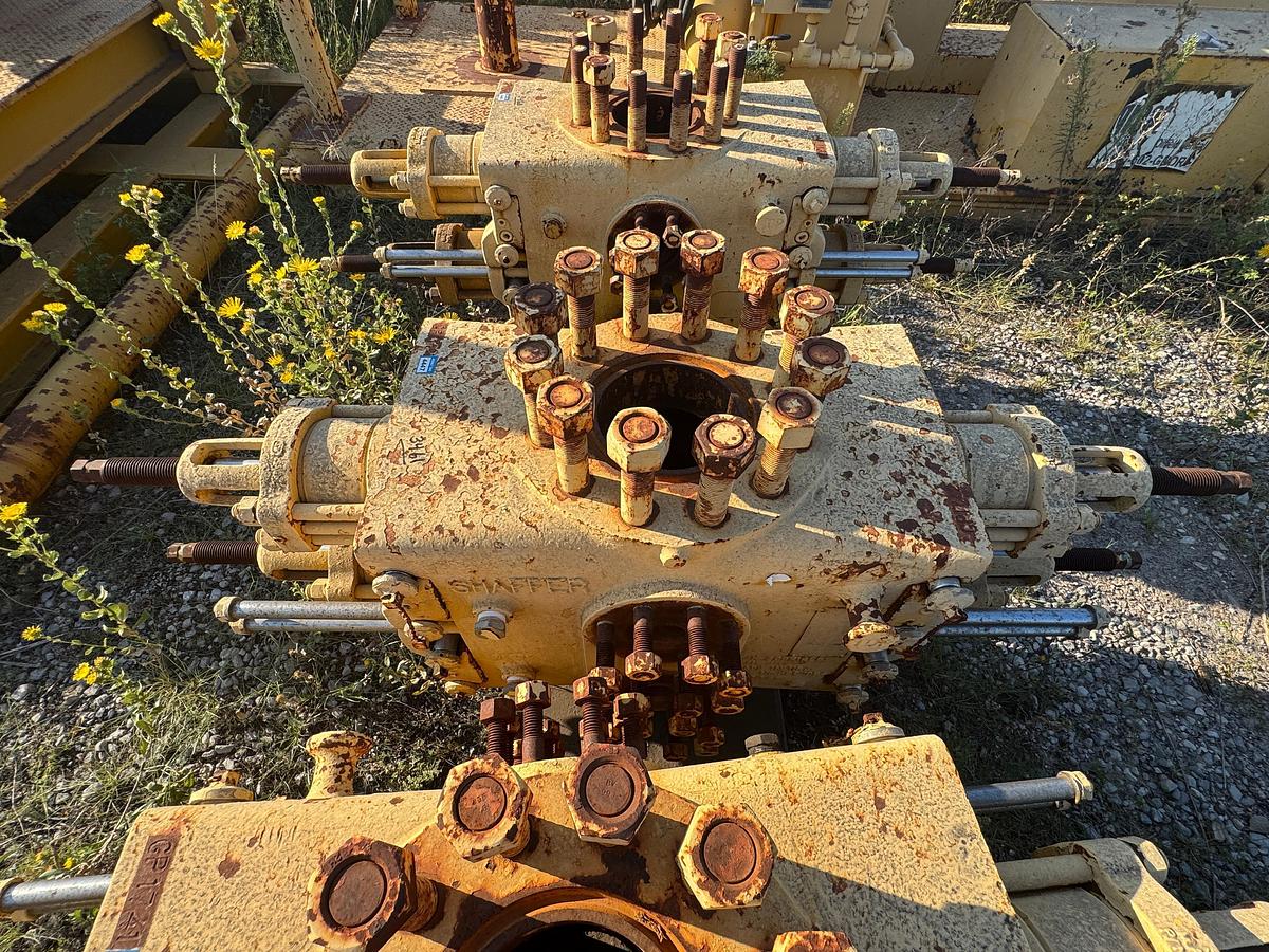 Used (3) Shaffer 7 1/16 Double Hydraulic BOPs