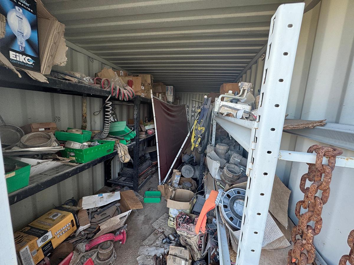 Used 20' Conex Shipping Container with Contents