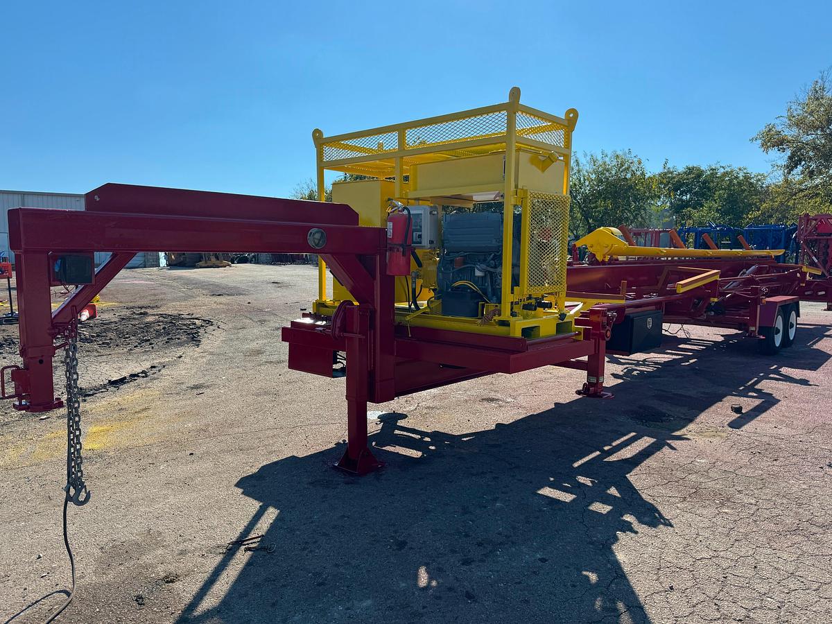 Used Vektor Gooseneck Hydraulic Pipe Handler Trailer