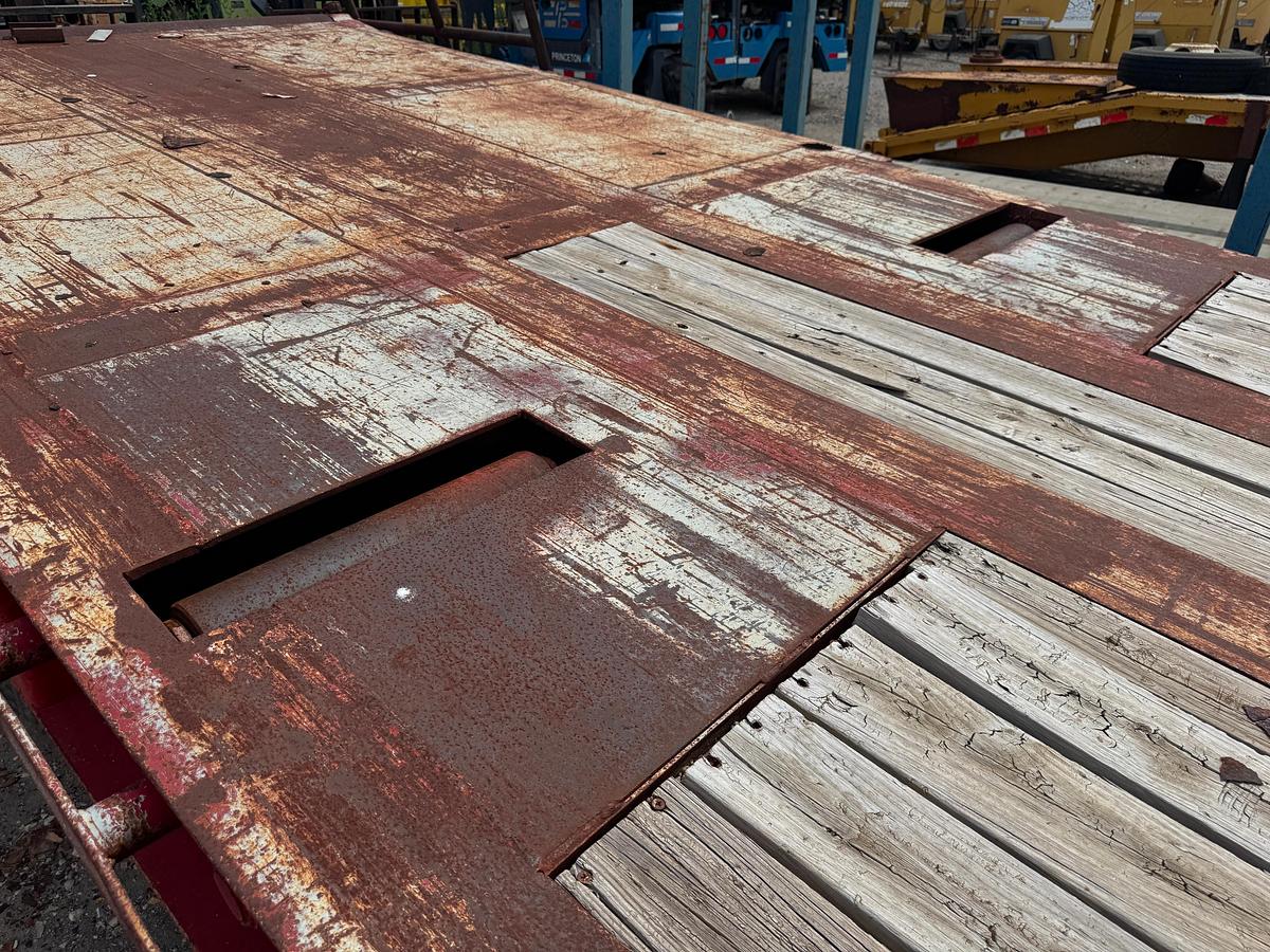 Used 45 Step Deck Trailer with Pop-Up Rollers - Rolling Tailboard