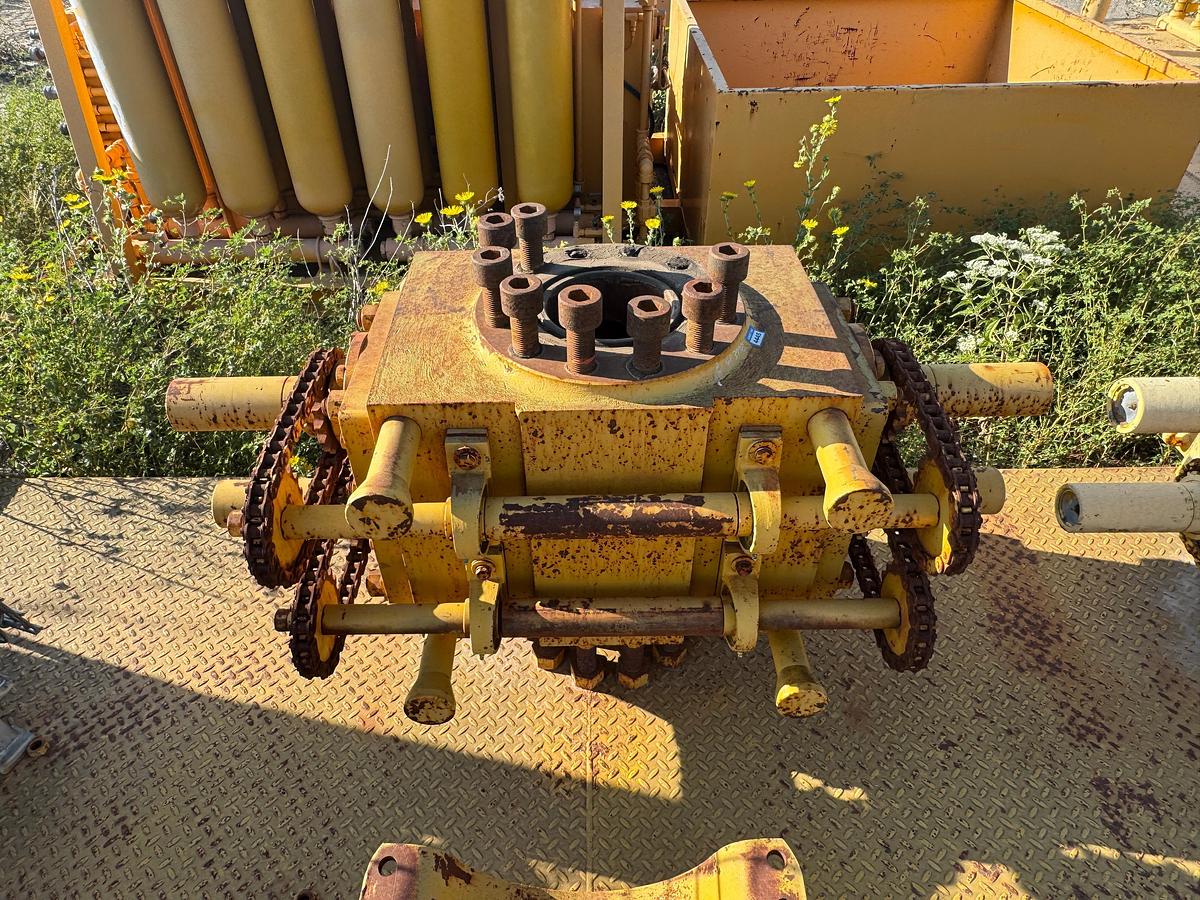 Used (2) TOWNSEND 7 1/16 Manual Double BOPs - Skid with Adjustable Height Work Platform - Tong Parts