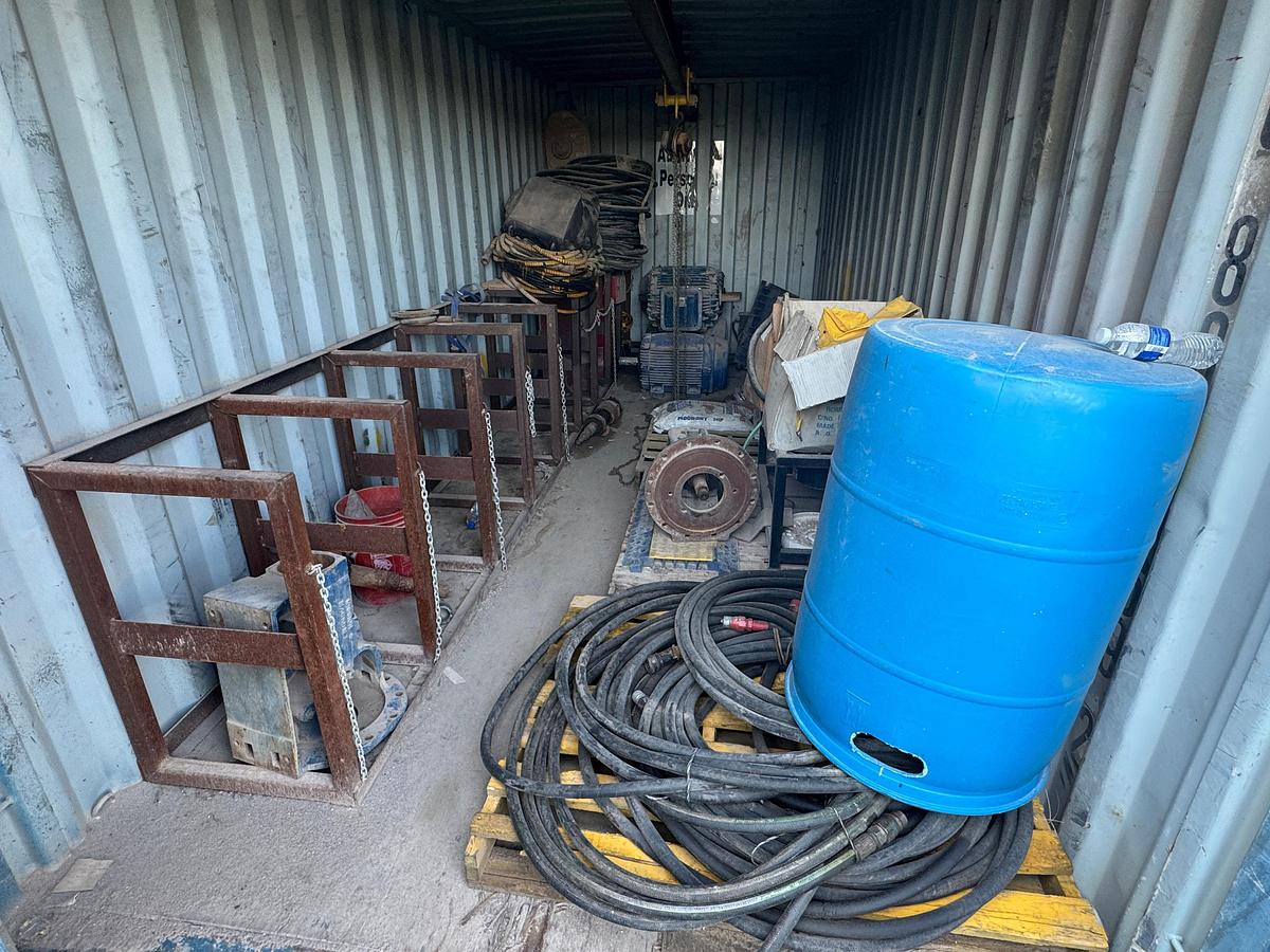 Used 20' Conex Shipping Container with Contents