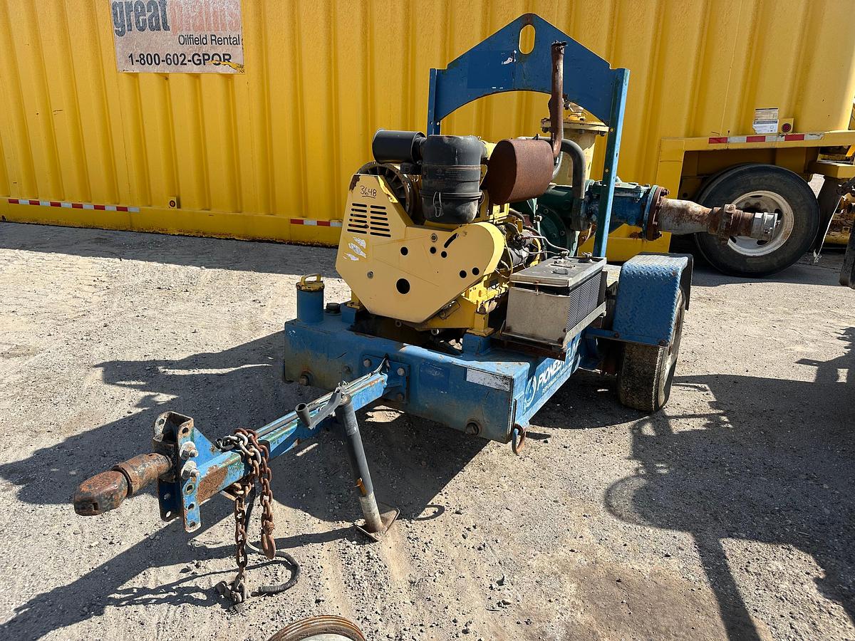 Used Pioneer Pump Trailer Mounted Pump with DeuzDiesel Engine