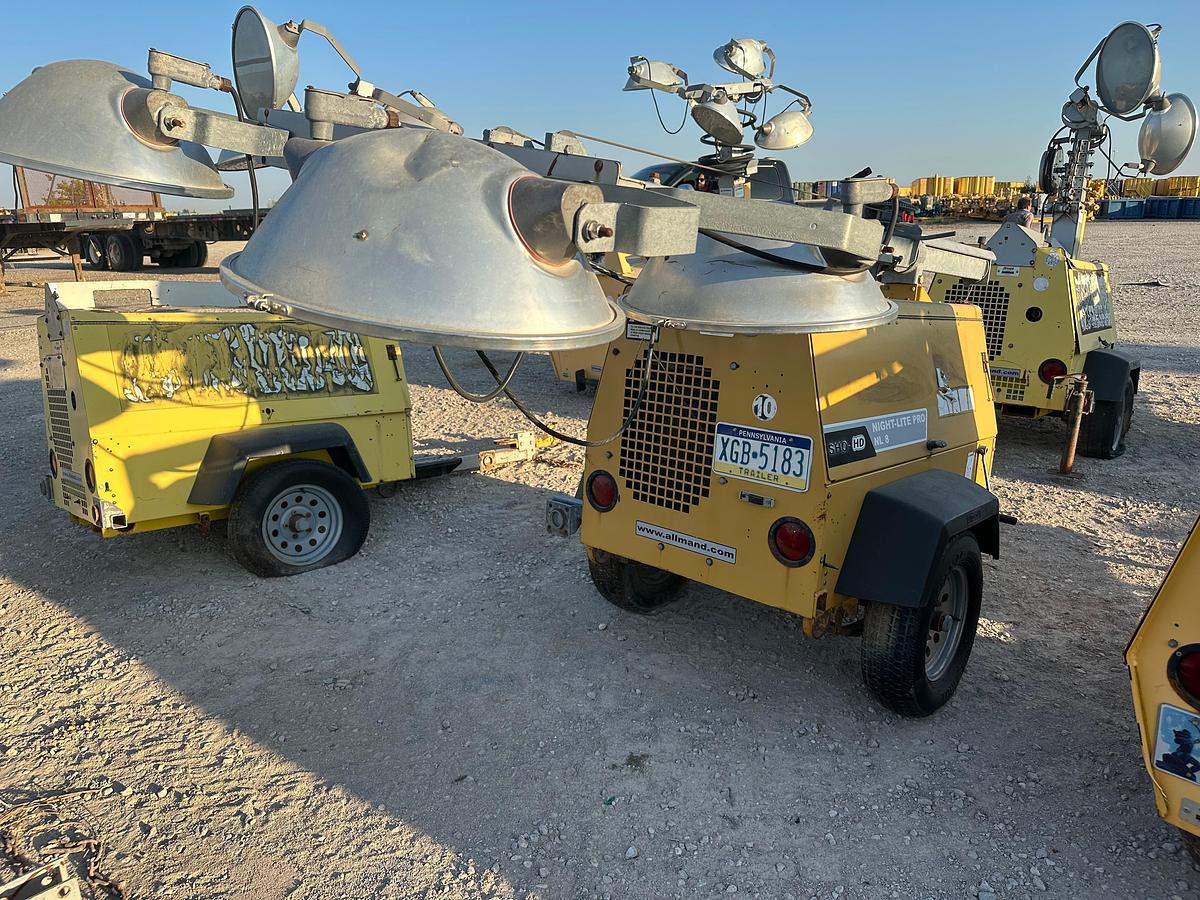 Used Allmand NightPro NL8 8kw Light Plant with CAT Engine