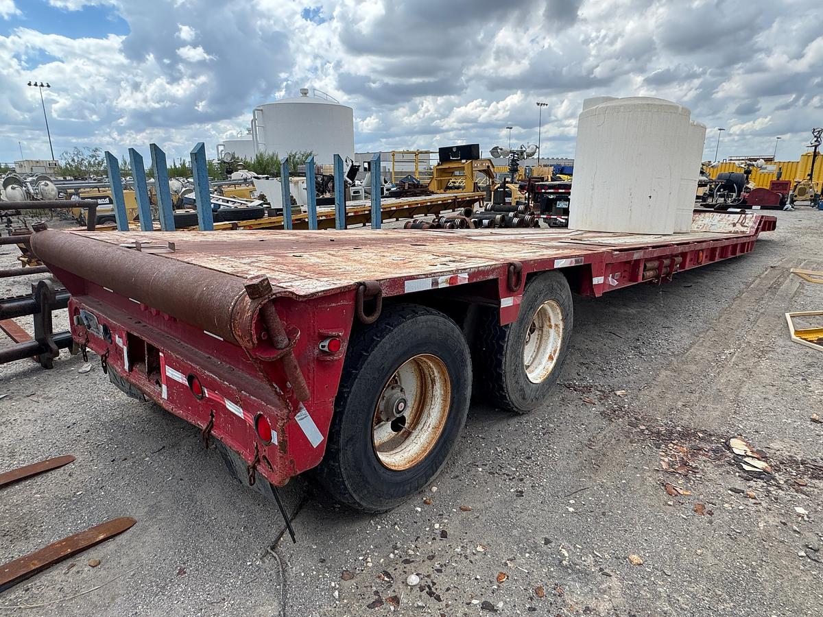 Used 45 Step Deck Trailer with Pop-Up Rollers - Rolling Tailboard