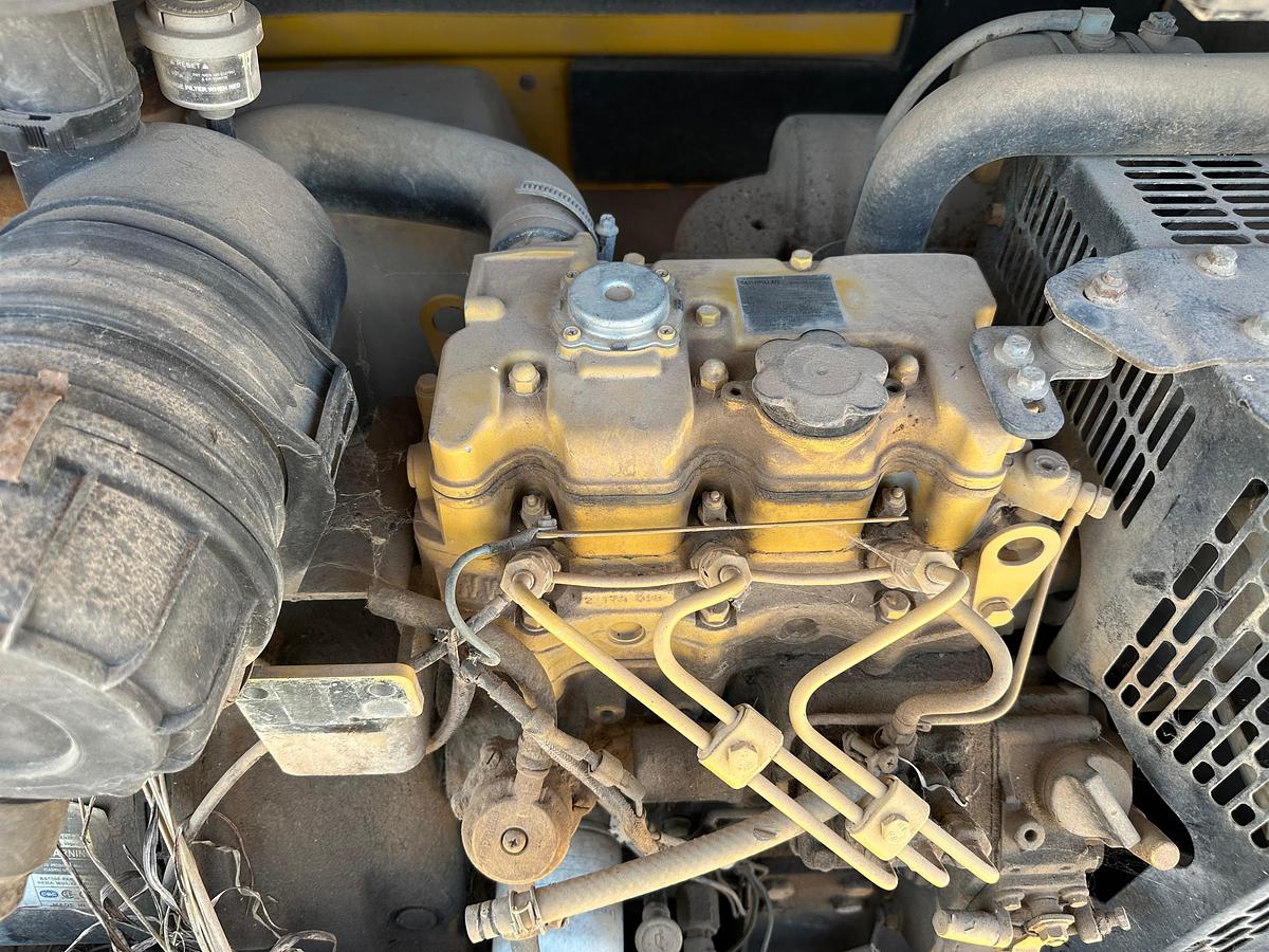 Used Allmand night-lite 8kw Light Plant with Cat Engine, Inoperable, Missing Axle.