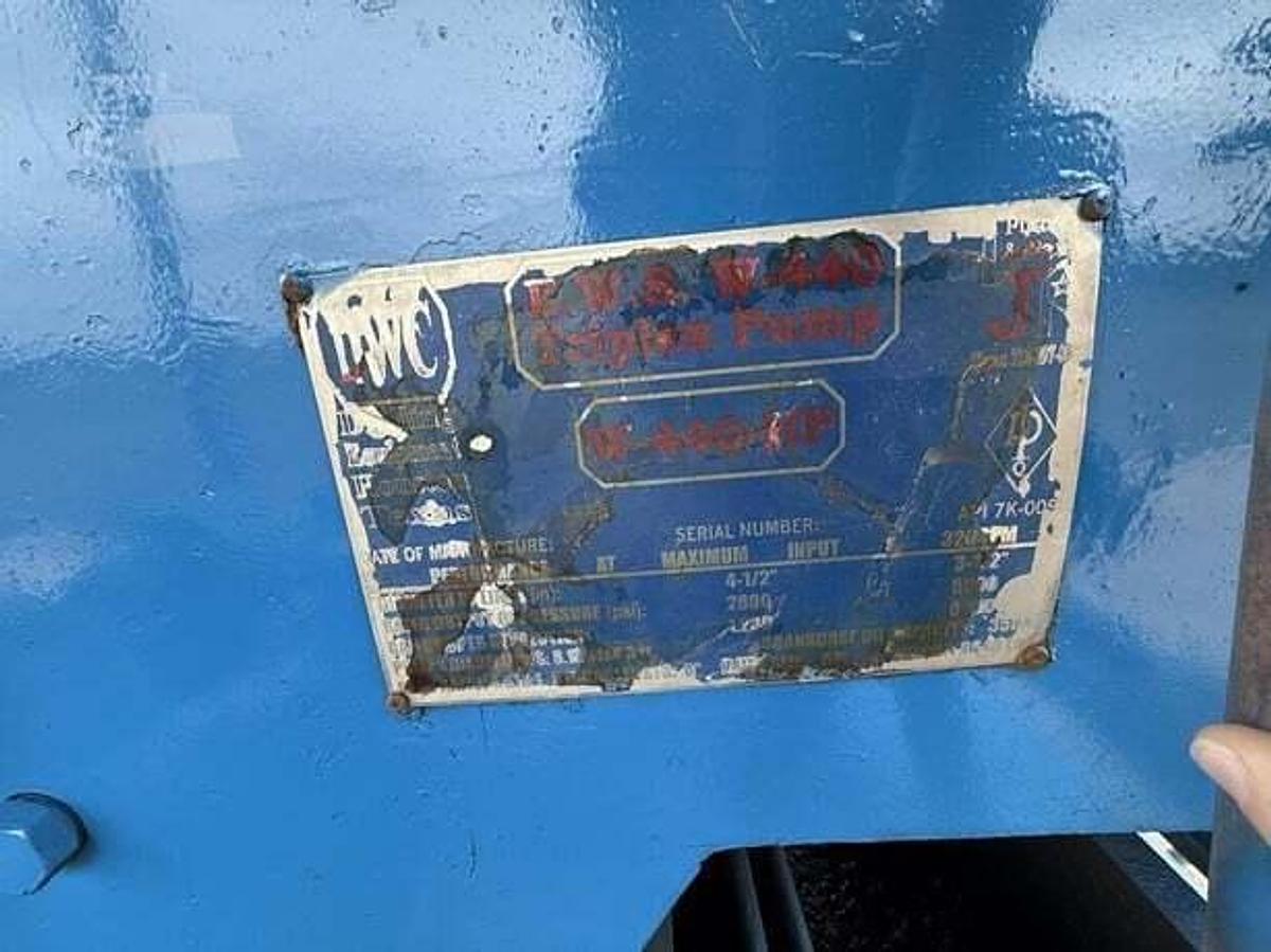 Used EWS W440 Triplex Pump