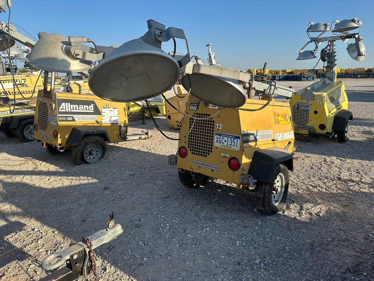 Used Allmand NightPro NL8 8kw Light Plant with CAT Engine