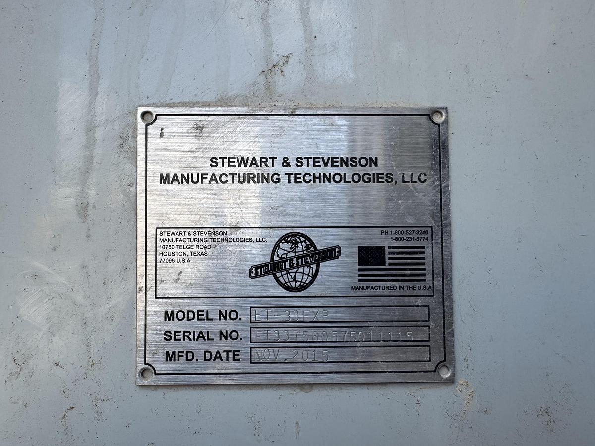 Used 2015 Stewart & Stevenson ET-33 EXP Frac Data Van
