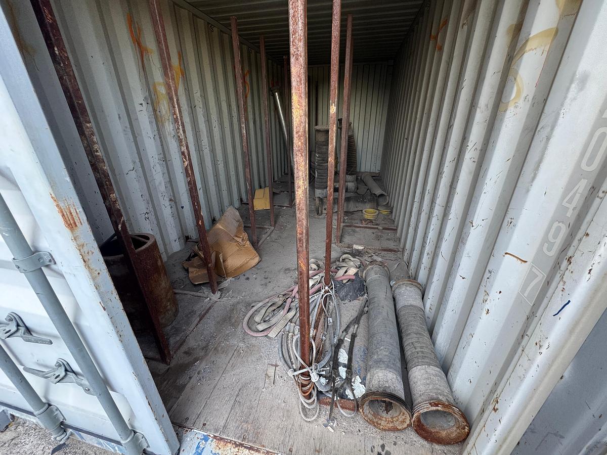 Used 20' Conex Shipping Container with Contents