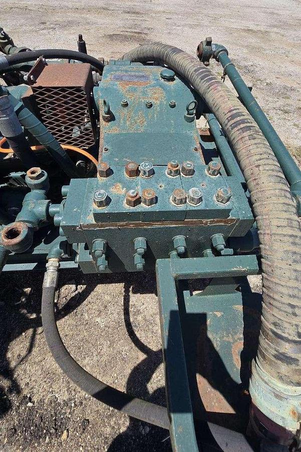 Used Acid Tank Truck Bed with Weatherford Triplex Pump
