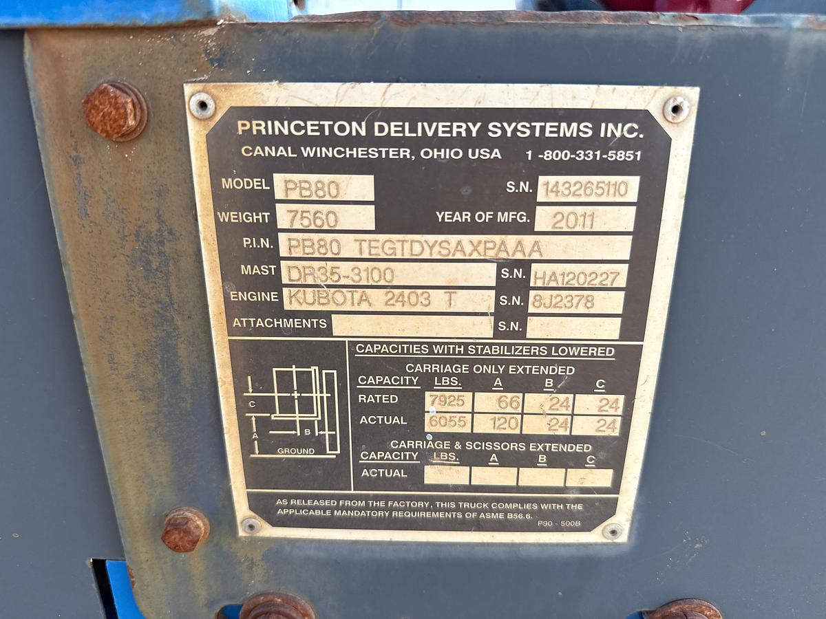 Used 2011 Bright Coop Flatbed Trailer with a 2011 Princeton PB80