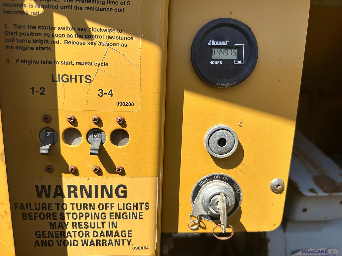 Used Allmand Night-Lite Pro NL 8 8KW Light Plant with CAT Engine