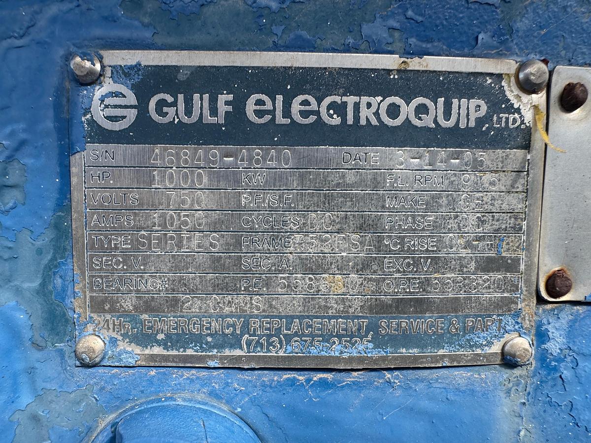 Used National Oilwell 9P-100 Triplex Mud Pump