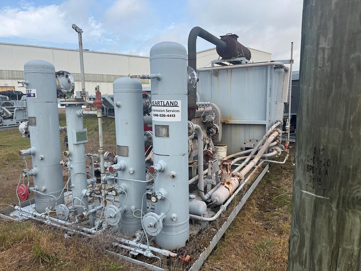 Used 2011 Engine-Driven Reciprocating Gas Compressor Package, Skidded