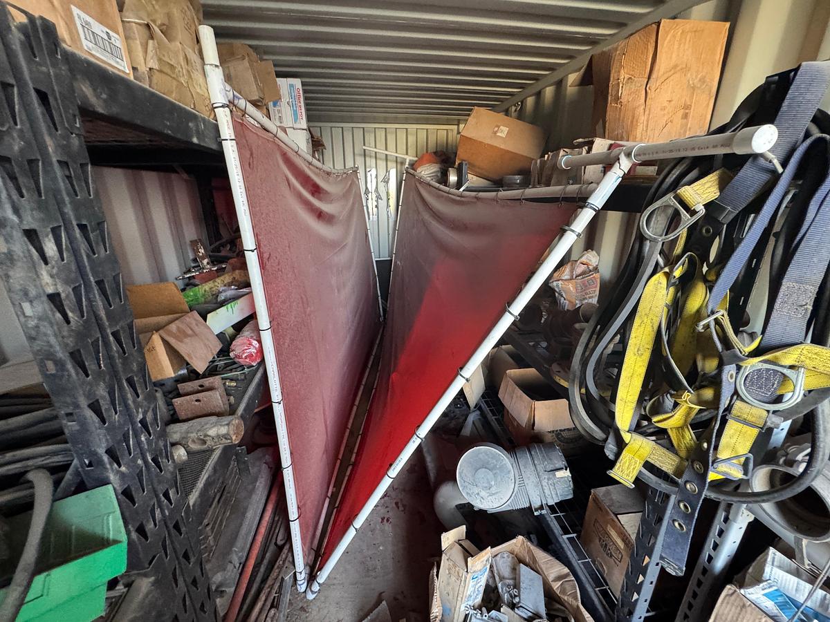 Used 20' Conex Shipping Container with Contents