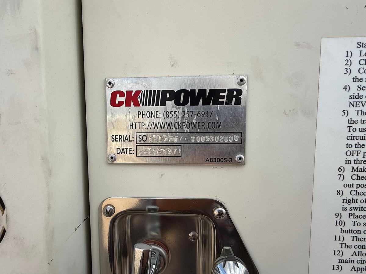 Used 175kw CKPower Generator with Volvo engine