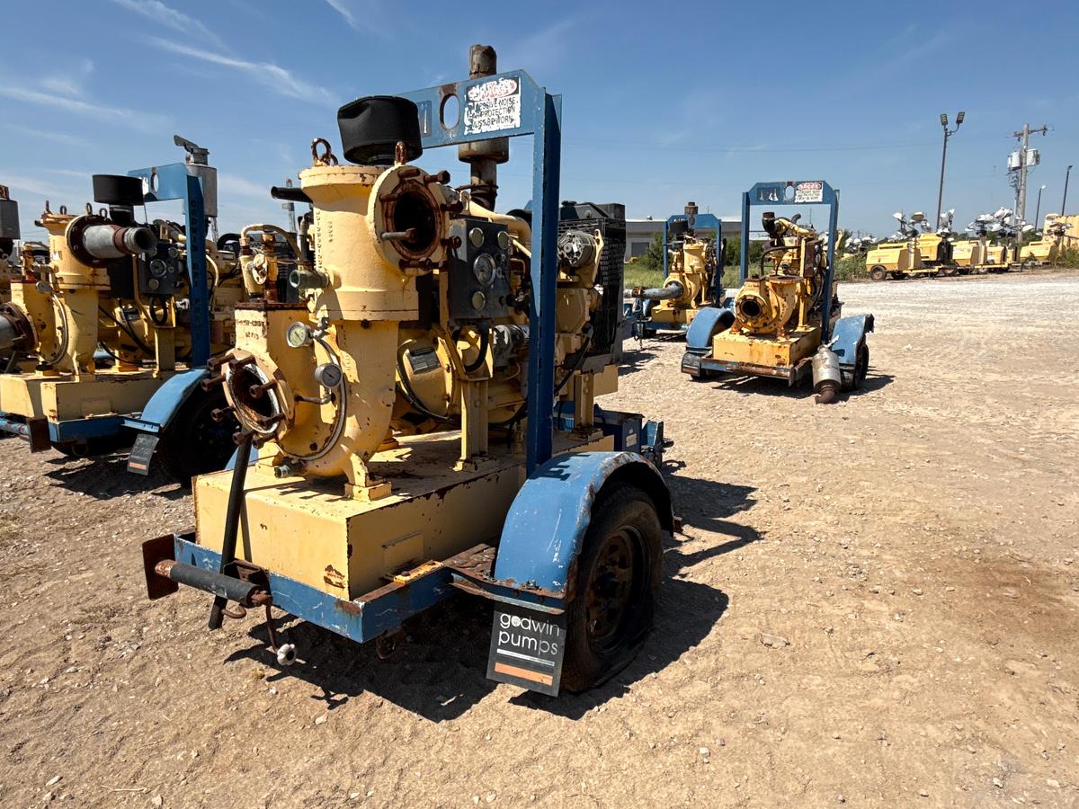 Used Godwin Transfer pump With a John Deere 4.5L Diesel