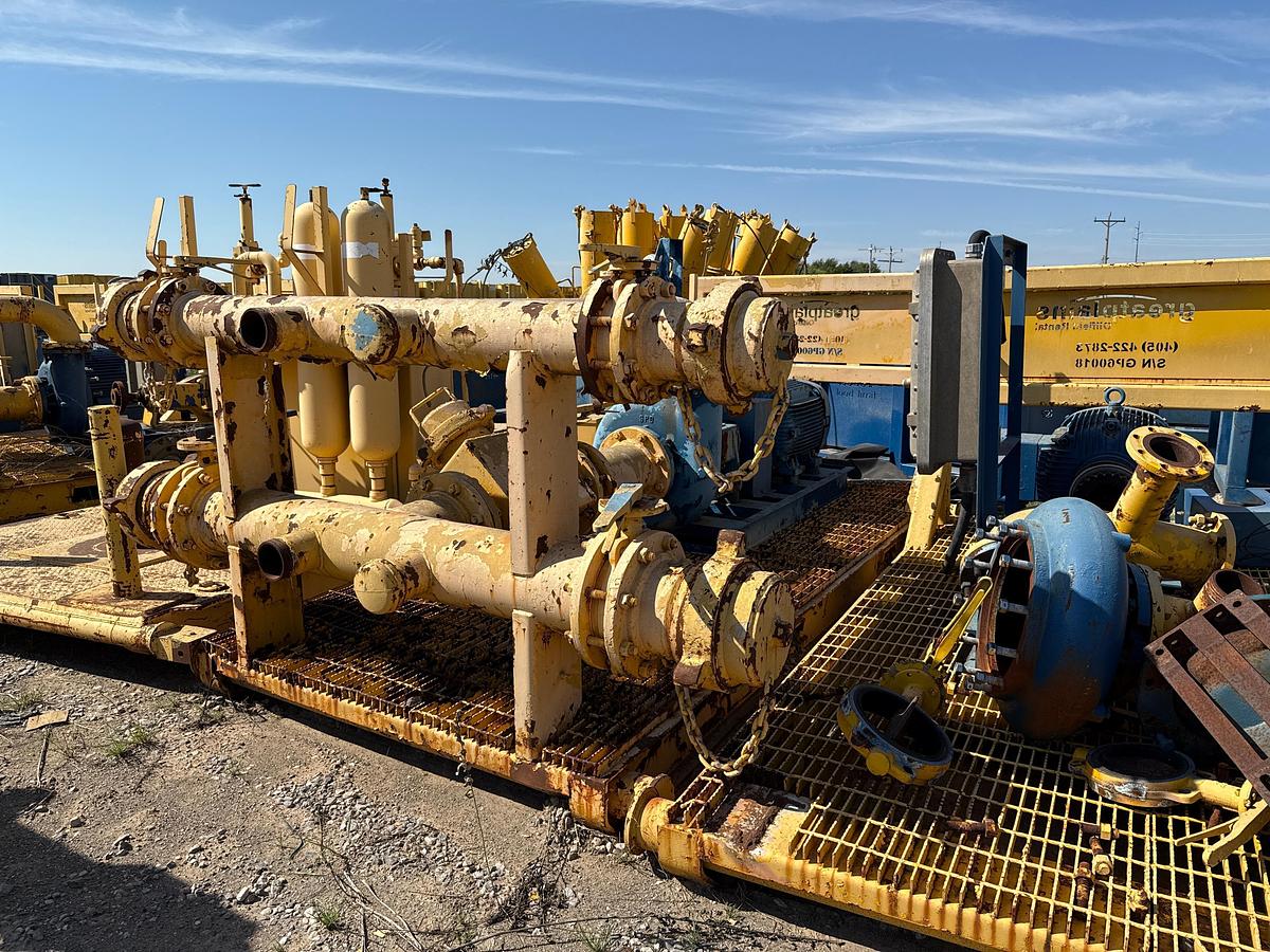 Used Forum 8x6x14 Transfer Pump with WEG 75 Horsepower Motor, Skidded