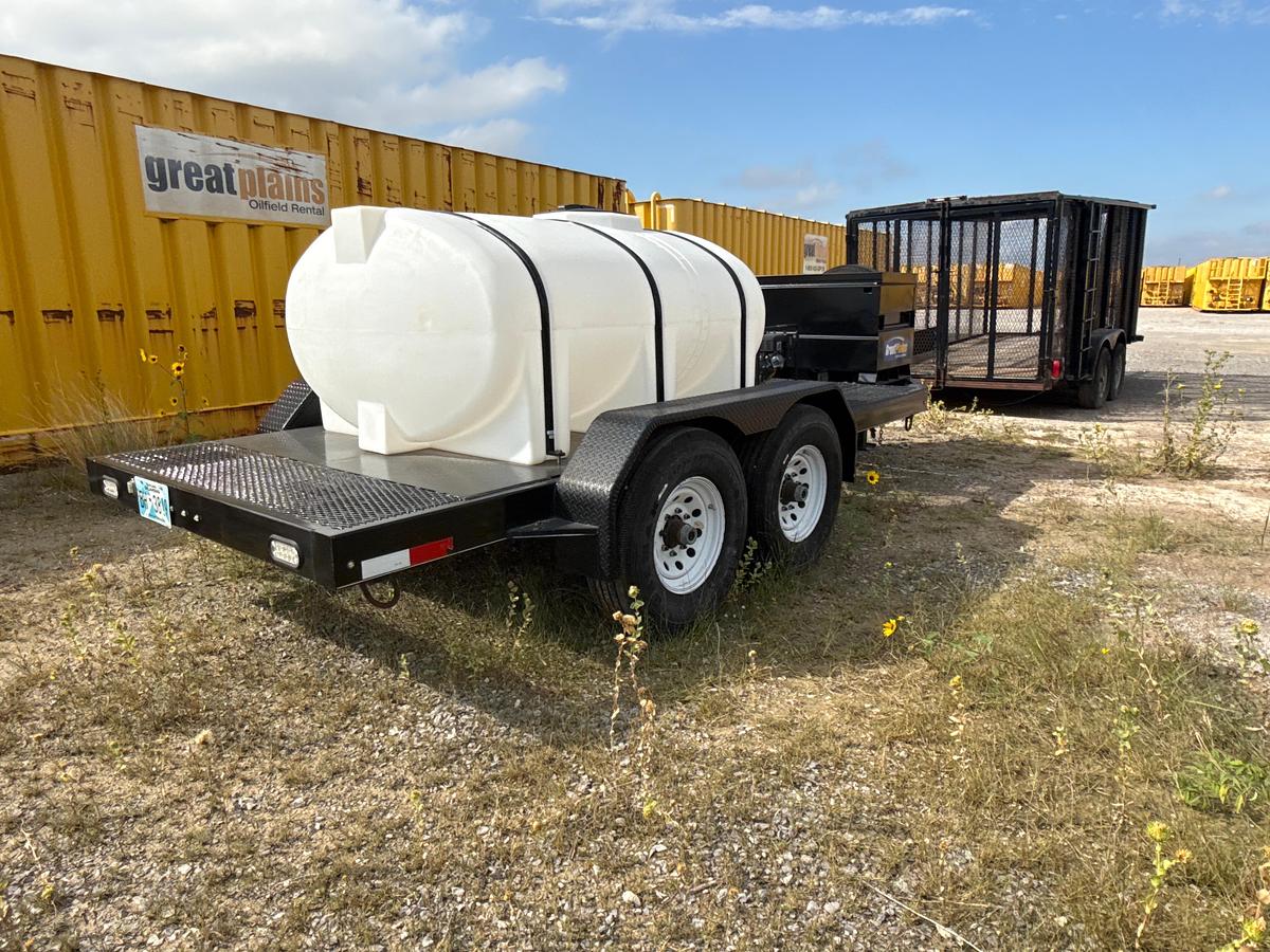 Used 2017 16ft Water Pump Trailer with 500 Gallon Water Tank with Champion Water Pump and a Job Box